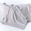 Pair of Night Owl Herringbone Pillow Cases - Storm Grey additional 2