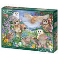 Jumbo - Falcon de Luxe - 1000 Piece - Owls in the Wood - 11286 additional 2