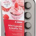 Judge - Bakeware 12 Cup Mini Cupcake/Muffin Tin 4x2cm additional 2