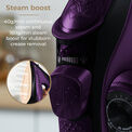 Tower Ceraglide 2 in 1 Cord/Cordlesss Steam Iron - 2400W Purple additional 6