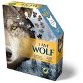 I Am Wolf 550 Piece Head-Shaped Jigsaw Puzzle additional 1