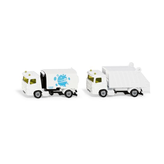 SIKU - Municipal Set Road Sweeper &amp; Garbage Truck