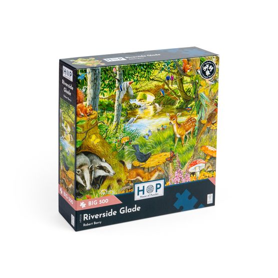 House of Puzzles - Riverside Glade BIG500 Piece Jigsaw Puzzle
