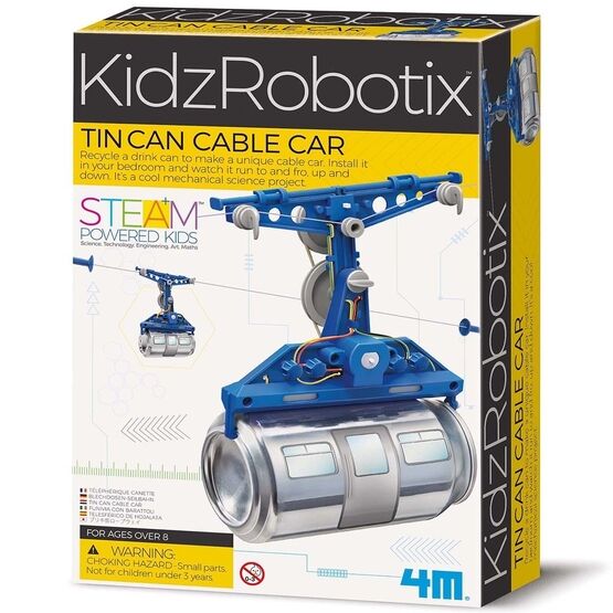 Great Gizmos - KidzRobotix Tin Can Cable Car - 403358