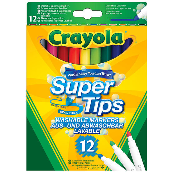 Crayola - Bright Supertips - 12 Pack