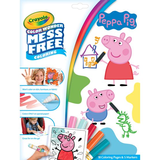 Crayola - Peppa Pig Colour Wonder Colouring Book