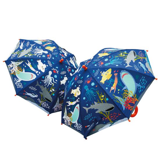 Floss &amp; Rock - Deep Sea Colour Changing Umbrella