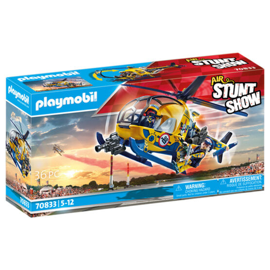 Playmobil - Air Stunt Show - Helicopter & Film Crew - 70833
