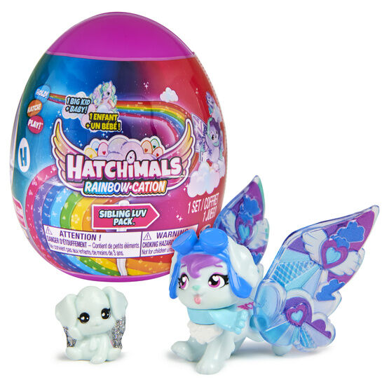 Hatchimals Rainbow-cation Sibling Luv Pack