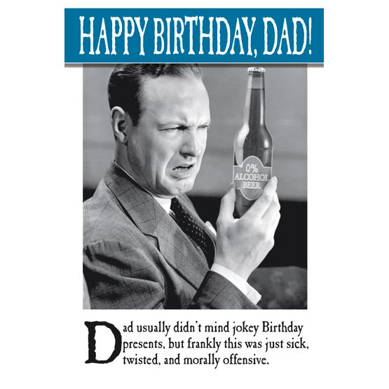 Man Looking At 0% Alchohol Beer Angrily