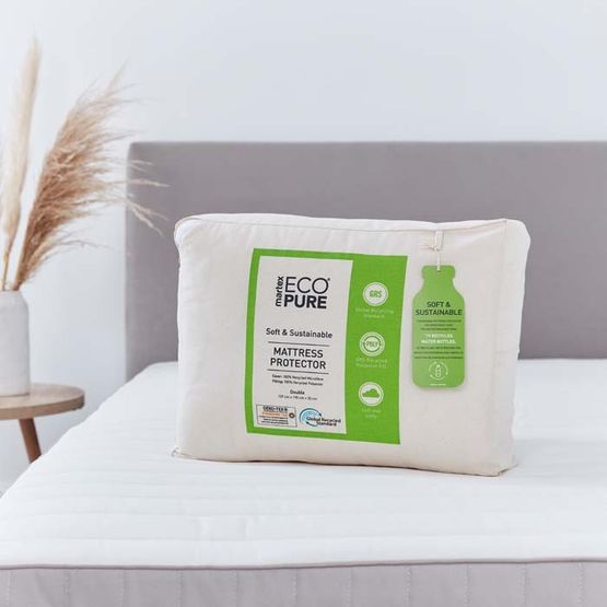 Eco Pure Recycled Microfibre Mattress Protector - Double