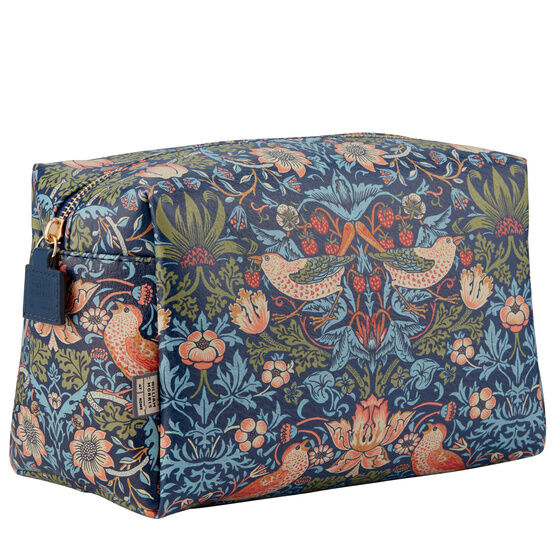 William Morris at Home - Strawberry Thief Large Empty Wash Bag Blue