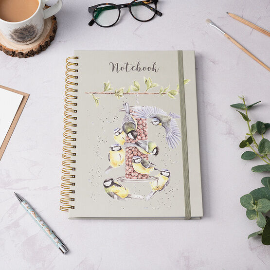 Wrendale Designs - A4 Bird Notebook - Bon Appetit Green