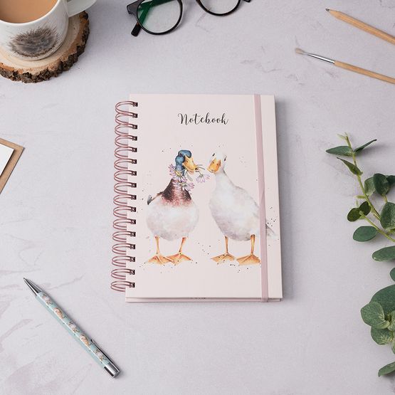 Wrendale Designs - A5 Duck Notebook Not a Daisy Goes By Pink