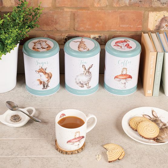 Wrendale Designs - Tea Coffee Sugar Canisters - The Country Set