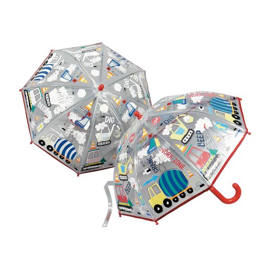 Floss &amp; Rock - Construction Colour Changing Transparent Umbrella