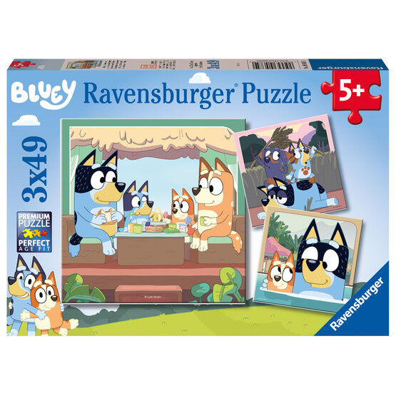 Ravensburger Bluey 3 x 49 Piece Jigsaw Puzzle