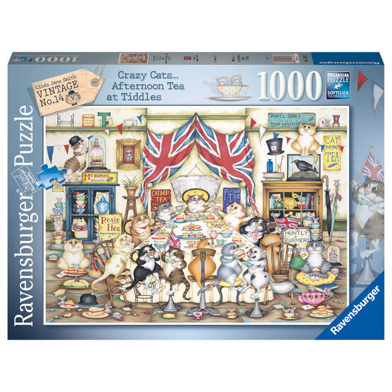 Ravensburger - Crazy Cats - Afternoon at Tiddles - 1000 Piece - 17487