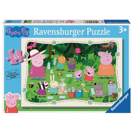 Ravensburger - Peppa Pig Recycle Together! 35 Piece Jigsaw Puzzle