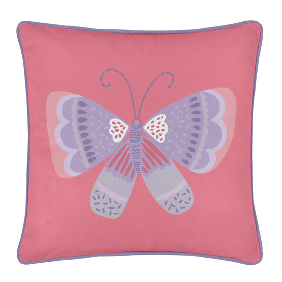 Bedlam - Flutterby Butterfly -  Cushion Cover - 43 x 43cm in Pink