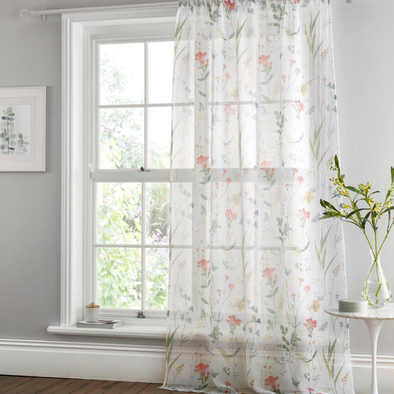 Dreams & Drapes Spring Glade Slot Top Voile Panel