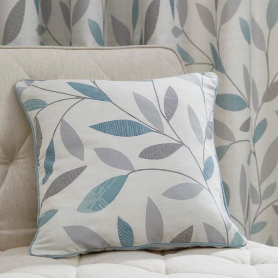 Fusion - Beechwood - 100% Cotton  Cushion Cover - 43 x 43cm in Duck Egg