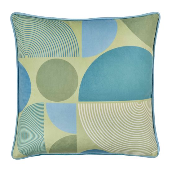 Fusion - Ingo - Velvet Cushion Cover - 43 x 43cm in Green