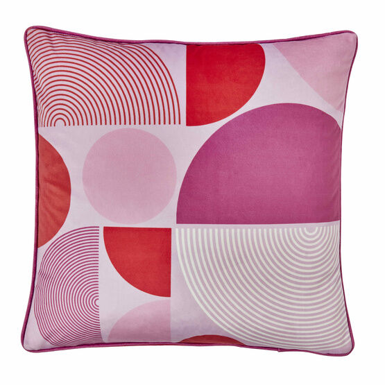 Fusion - Ingo -  Filled Cushion - 43 x 43cm in Pink