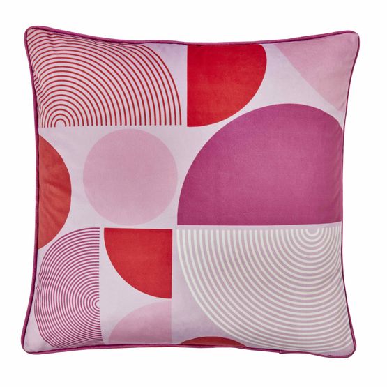 Fusion - Ingo -  Filled Cushion - 43 x 43cm in Pink