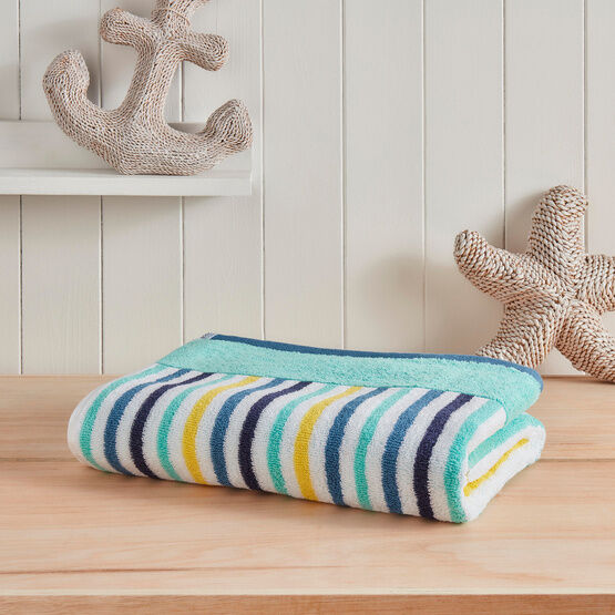 Fusion - Nautical Stripe - 100% Cotton Towel - Multi