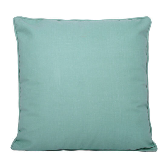 Fusion - Plain Dye - Water Resistant Outdoor Filled Cushion - 43 x 43cm in Teal