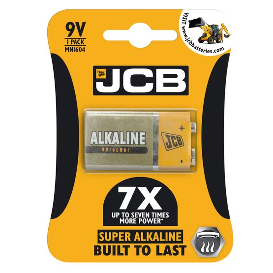 JCB - PP3 Super Alkaline 9V Battery