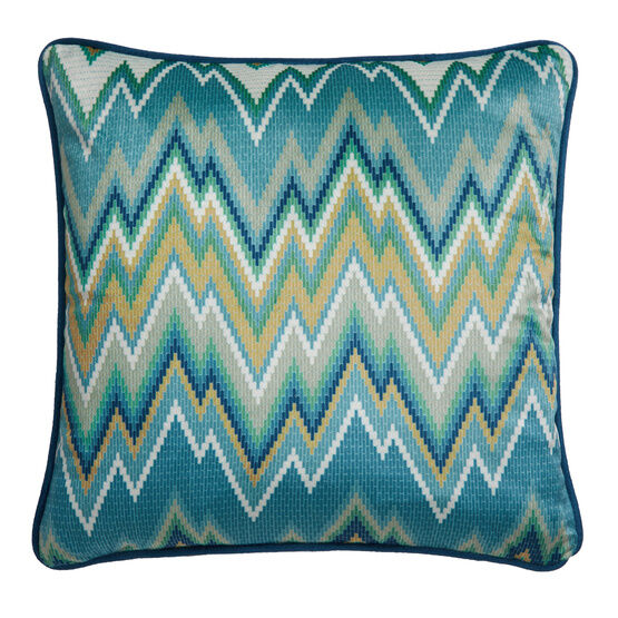 Laurence Llewelyn-Bowen - Pants on Fire -  Cushion Cover - 43 x 43cm in Teal/Green