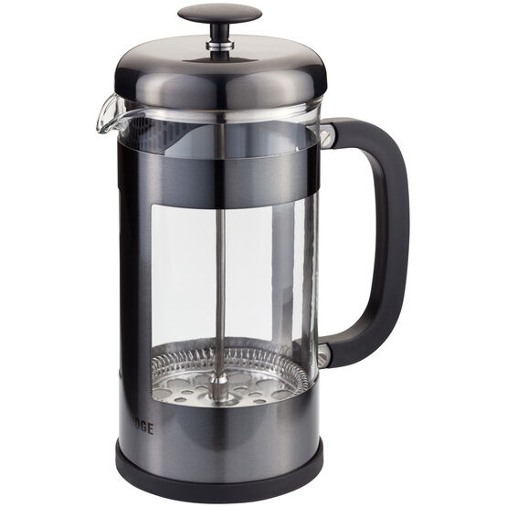 Judge - Coffee 8 Cup Glass Cafetiere 1L Pewter