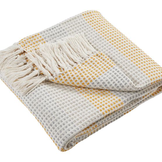 Appletree Loft Reva Bedspread - 130cm x 180cm in Ochre