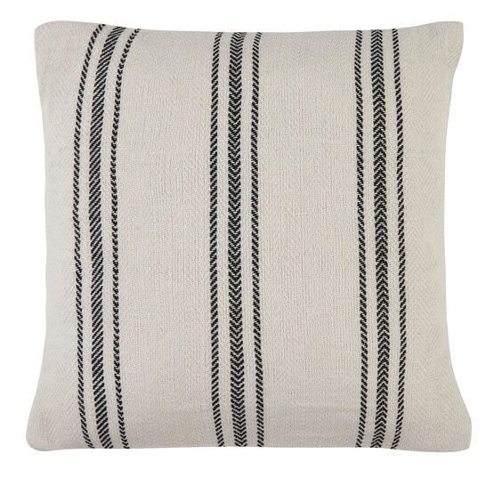 Drift Home - Brinley - 100% Recycled Cotton Rich Mixed Fibres Filled Cushion - 43 x 43cm in Cream
