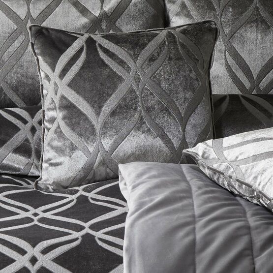 Soiree - Belfort - Jacquard Cushion Cover - 43 x 43cm in Slate