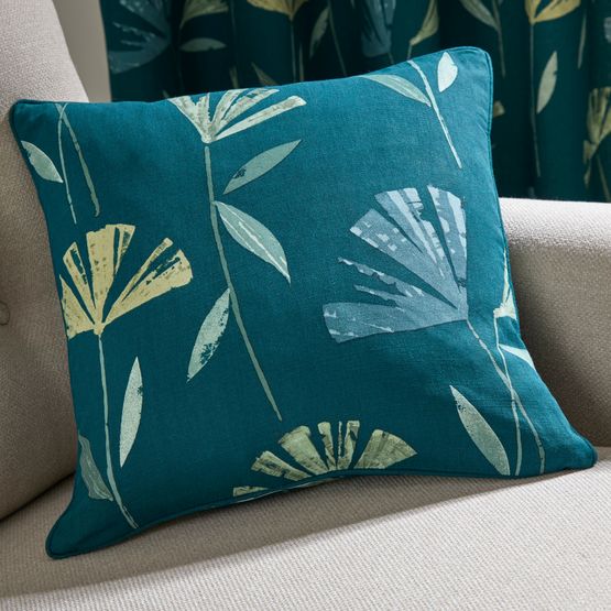 Fusion - Dacey - 100% Cotton Cushion Cover - 43 x 43cm in Teal