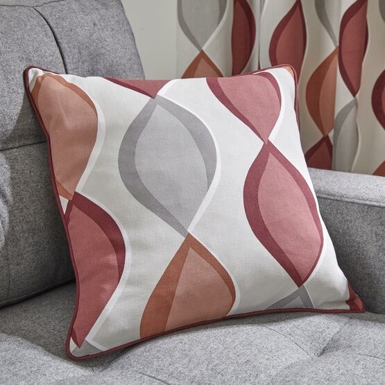 Fusion - Lennox - 100% Cotton Filled Cushion - 43 x 43cm in Spice