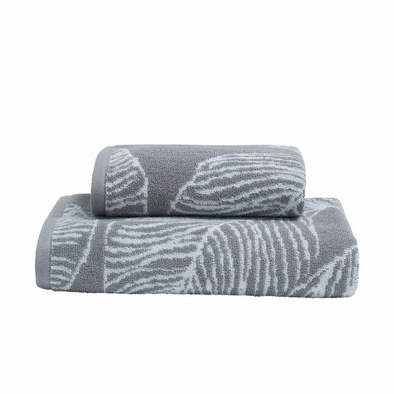 Fusion Bathroom - Matteo - Jacquard Towel - Grey