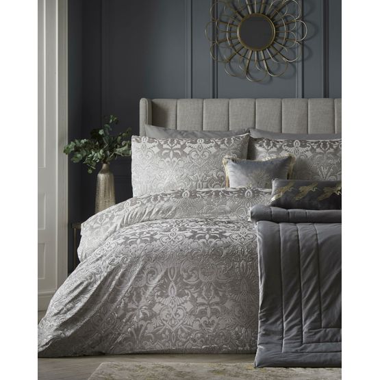 Laurence Llewelyn-Bowen - Firenza - Jacquard Duvet Cover Set - Silver