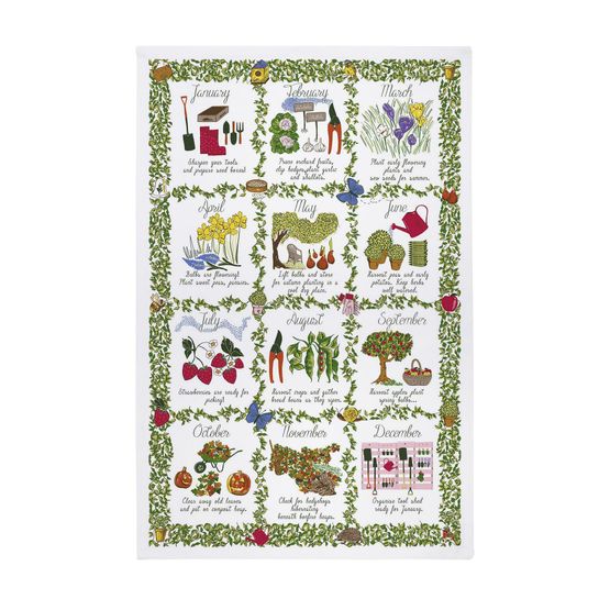 Ulster Weavers - Stand Alone Tea Towel - Gardeners Calendar
