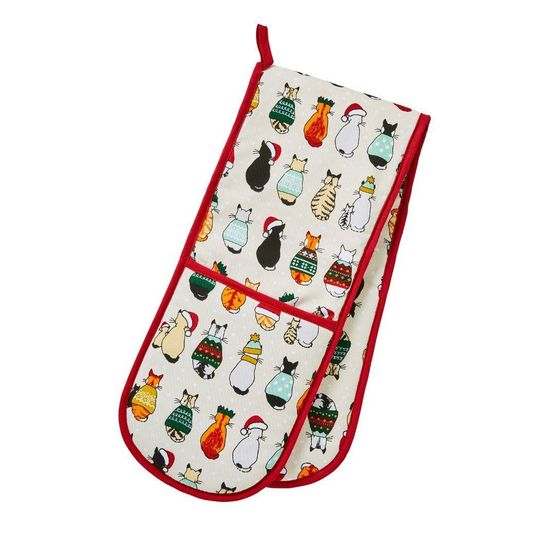 Ulster Weavers - Christmas Cats in Waiting - Double Oven Glove