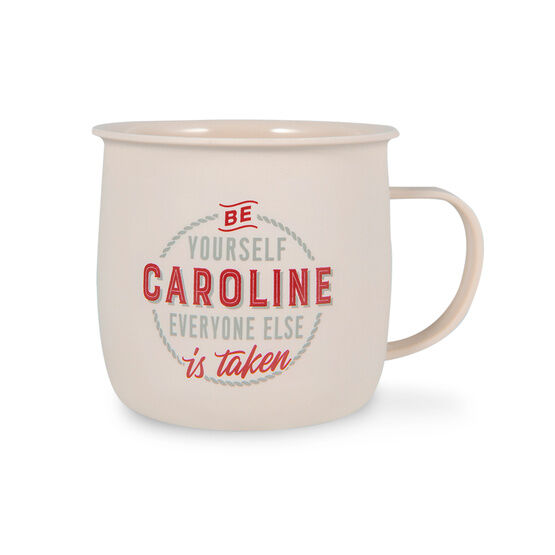 History & Heraldry Personalised Outdoor Mug - Caroline