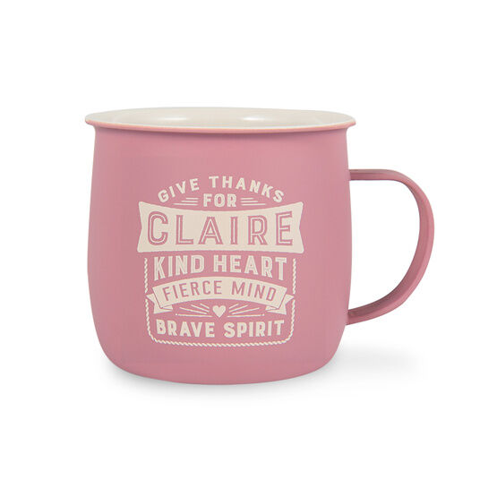 History & Heraldry Personalised Outdoor Mug - Claire