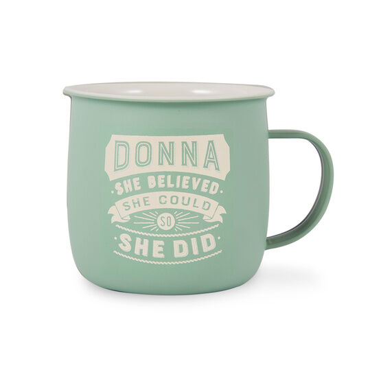 History & Heraldry Personalised Outdoor Mug - Donna