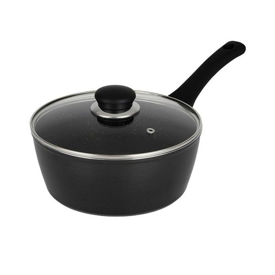 Simply Home Black Marble Saucepan