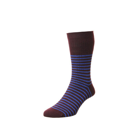 HJ Hall Stripe Cotton Rich Softop Socks