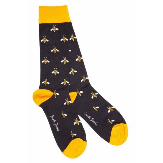 Swole Panda - Navy Bumblebee Socks 7-11