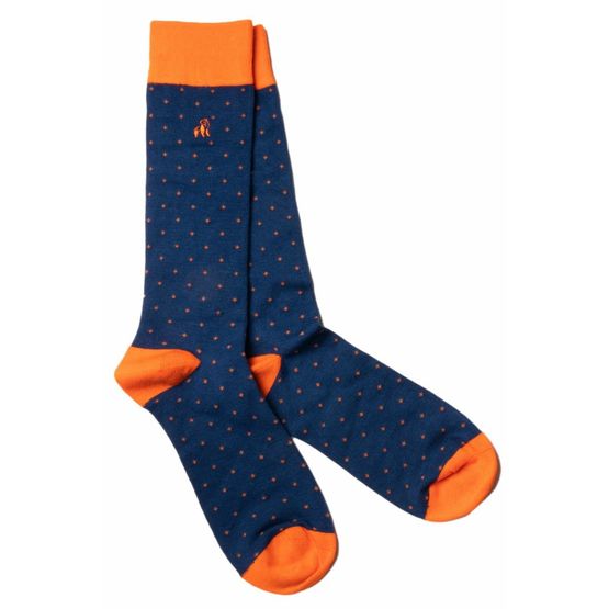 Swole Panda - Spotted Orange Socks 7-11